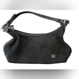 THE SAK Crocheted Handbag.   Womens.  Black.